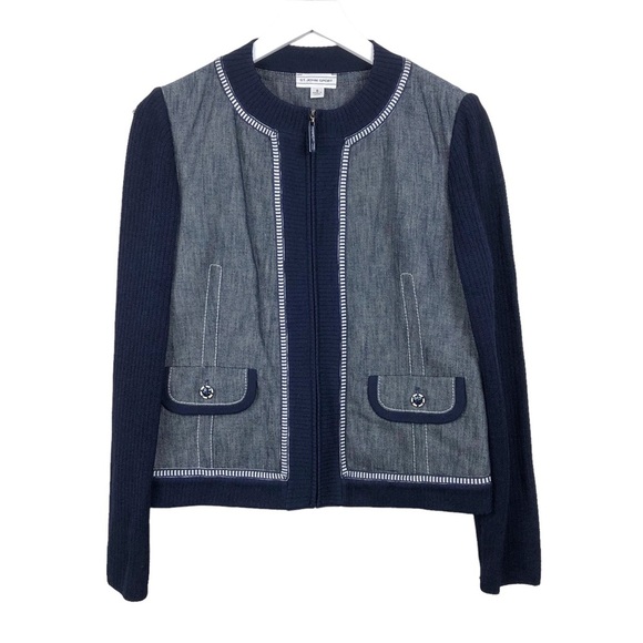 St. John Jackets & Blazers - St. John Sport Wool Blend Zip‎ Up Jacket